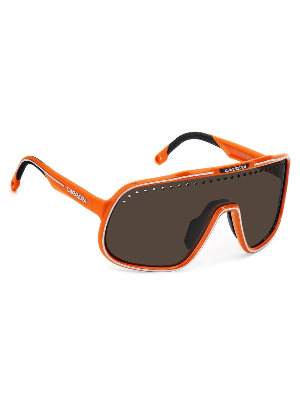 New Carrera C Sport 02/S A1WIR Orange Shield Sunglass Visor with Brown Lenses
